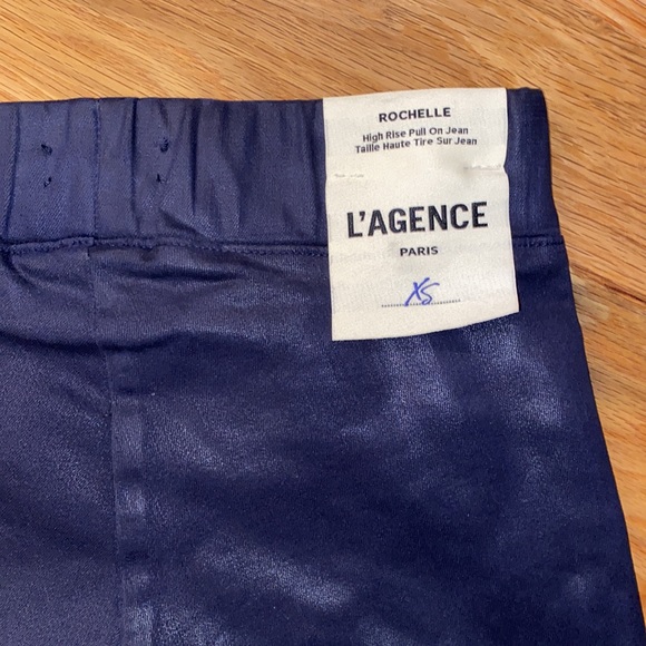 NWT L’Agence Rochelle Coated HighWaist PullOn Jean - Picture 7 of 7